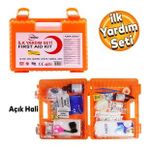 İlk Yardım Çantası ve Acil Mücadele Durum Seti Oto Ecza Dolabı Kiti (60 PARÇA)