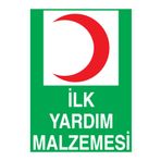 İlk Yardım Malzemesi Uyarı Tabelası - 70x100 Alüminyum Kompozit Panel - İY1