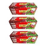 İlka 3 Paket 30 cm 500 mt Şeffaf Mutfak Rulo Streç Film Folyo