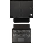 İlka Shop Apple iPad 10.2 (8.nesil) Uyumlu Zore Border Keyboard Bluetooh Bağlantılı Standlı Klavyeli Tablet Kılıfı-Si - Siyah