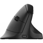 İlkatech Ergonomik Dikey Mouse, Kablosuz Bluetooth ve 2.4GHz Bağlantı, Şarjlı 1600 DPI - Siyah