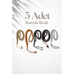 İlkbenaldim 5 Adet 5mm 99’lu Çakmalı Karpuz Kesim Tesbih Karışık Renk İnce Taneli Namaz Tesbihi Hediyelik Zikir Tesbihi