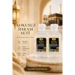 İlkbenaldim İhrama Uygun Kokusuz Sıvı Sabun ve Kokusuz Sıvı Şampuan 50ml Hac ve Umre İçin Sabun ve Şampuan | Parfüm ve Alkol İçermez