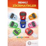 İlkbenaldim Zikirmatik Dijital Tesbih Sayacı Parmak Zikirmatik Elektronik Zikirmatik Karışık Renk