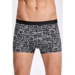 İlke 1601 Erkek Likralı Desenli Boxer