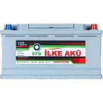 Ilke Akü Efb 100 Ah 12V Start-Stop Uyumlu Otomobil Aküsü