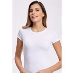 İlke İç Giyim 2260 Likralı Yuvarlak Yaka Kadın T-shirt