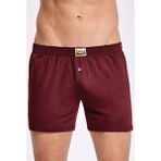 İlke İç Giyim Düz Havlu Bel Erkek Boxer 3 Adet - XL - Bordo