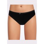 İlke İç Giyim Fiyonklu Siyah Bikini Kadın Külot