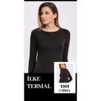 İlke İç Giyim Ilke Unısex Yuv.yaka Uzun Kol Termal Üst - Siyah - 2XL