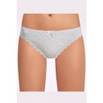 İlke Kadın Melanjlı Dantelli Bikini Külot 278 - 12 Adet - L - XL - Açık Gri