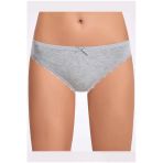 İlke Kadın Melanjlı Dantelli Bikini Külot 278 - 12 Adet - L - XL - Gri