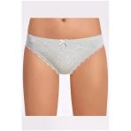 İlke Kadın Melanjlı Dantelli Bikini Külot 278 - 6 Adet - L - XL - Kahverengi