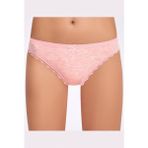 İlke Kadın Melanjlı Dantelli Bikini Külot 278 - 6 Adet - S - M - Pudra