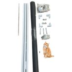 İlkim 17X25 SİNEKLİK PATIDOOR YIRTILMAZ KEDİ TELİ DEMONTE KAPI SİNEKLİĞİ MENTEŞELİ 90X190 BEYAZ