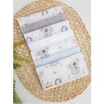 İlkim Bebe Koala 7li Müslin Bebek Ağız Silme Mendili - 0 - 2 Yaş - Ekru