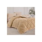 İlkim Tekstil ÇİFT KİŞİLİK ÇİFT TARAFLI 195x215 LÜX WELSOFT YORGAN KAHVERENGİ