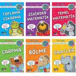 Ilkokul 1. Sinif Egitim Seti 6 Kitap (Carpma + Matematik Zihinden + Temel Matematik + Bolme + Saatler + Toplama Cikarma)