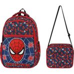 İlkokul Çantası Örümcek Adam 2'Li Set 40*30 Cm Beslenme Çantası Ortopedik Sırt Çantası Erkek Çocuk