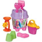 İlkyaz Fashion 01576 Barbie Büyük Kale Kova Seti -Dede - Renkli