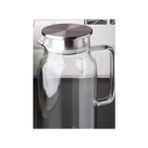 İlkyaz Fashion 1500 ml Borosilikat Cam Su Sürahisi - Metal Kapaklı ve Isıya Dayanıklı - 1 lt