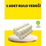 İlkyaz Fashion 5’li Ince Işçilik Boya Rulo Seti Pürüzsüz ve Eşit Kaplama ILKYZ-KRGRS34 - Renkli - 1
