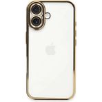 İlkyaz Fashion Apple Iphone 16 Plus Kılıf Razer Lensli Silikon - Gold - Çok Renkli