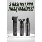 İlkyaz Fashion Dijital Göstergeli 3 Başlıklı Tıraş Makinesi Islak Kuru Lazer Öncesi Günlük ILKYZ-KRGRS34 - 1