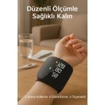 İlkyaz Fashion Dijital Türkçe Konuşan Bilekten Tam Otomatik Tansiyon Ölçme Aleti Renkli Akıllı LCD Sesli Uya
