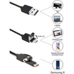 İlkyaz Fashion Endoskop 3 In 1 Yılan Kamera USB Micro USB Type-C 10M SERT KABLO