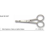 İlkyaz Fashion Europe Aplike ve Nakış Makası Kıvrık Küt Uçlu No:4 10,16 cm ILKYZ-KRGRS34 - Renkli