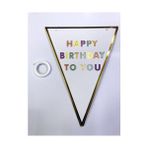 İlkyaz Fashion Happy Birthday To You Flama Bayrak Süsü - 1 - 0- Koyu Mavi