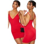 İlkyaz Fashion Ieg™ Askılı Mini Elbise - Siyah - XL