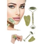 İlkyaz Fashion Jade Roller Gua Sha Taşı Seti - Renkli