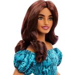 İlkyaz Fashion JJN63 Barbie Fashionistas - Turkuaz Renkli Leopar Desenli Elbise