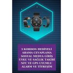 İlkyaz Fashion Kulak Içi Kablosuz Bluetooth Kulaklık ve Nfc ve Gps Özellikli Akıllı Saat Alarm ve Titreşim I - Renkli - Standart - 1