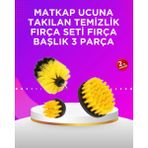 İlkyaz Fashion Matkap Ucu Temizlik Fırçası Seti Banyo Fayans Zemin Için ILKYZ-KRGRS34 - 1 - Renkli