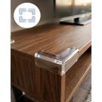 İlkyaz Fashion Mobilya Köşe Koruyucu 4 Lü Set Şeffaf Masa Kenarı Koruma Aparatı - Çok Renkli - 10 cm