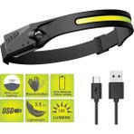 İlkyaz Fashion PS-001 5 Aydınlatma Modlu Cob LED Sensörlü USB Şarj Edilebilir Dahili Pilli Kafa Lambası Ilkyz - Renkli