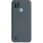 İlkyaz Fashion Realme C21 Kılıf Nano Içi Kadife Silikon - Gri - Çok Renkli