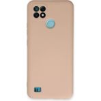 İlkyaz Fashion Realme C21 Kılıf Nano Içi Kadife Silikon - Pudra - Çok Renkli
