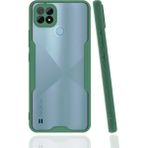 İlkyaz Fashion Realme C21 Kılıf Platin Silikon - Yeşil - Çok Renkli