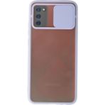 İlkyaz Fashion Samsung Galaxy A02S Kılıf Palm Buzlu Kamera Sürgülü Silikon - Lila - 1 - Çok Renkli