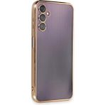 İlkyaz Fashion Samsung Galaxy A14 4g Kılıf Razer Lensli Silikon - Gold - Çok Renkli