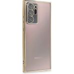 İlkyaz Fashion Samsung Galaxy Note 20 Ultra Kılıf Razer Lensli Silikon - Gold - 1 - Çok Renkli