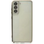 İlkyaz Fashion Samsung Galaxy S21 Fe Kılıf Razer Lensli Silikon - Gold - Çok Renkli