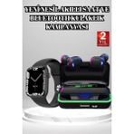 İlkyaz Fashion Ucuz ve Kaliteli Kulaklıklı Saat Seti Bluetooth Bağlantılı Akıllı Saat ve Kulaklık - Standart - 1 - Çok Renkli