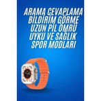 İlkyaz Fashion Ultra Akıllı Saat 49 mm Çift Kordonlu Arama Cevaplama Bluetooth Bağlantılı ILKYZ-KRGRS34 - 35 - 48 mm - 1 - Renkli