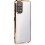İlkyaz Fashion Xiaomi Redmi Note 11 Kılıf Razer Lensli Silikon - Gold - Çok Renkli