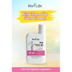 İlla Life Ton Eşitleyici Güneş Kremi +50Spf Aydınlatıcı Yoğun Nemlendirici Pink Pembe Güneş Kremi 50Ml